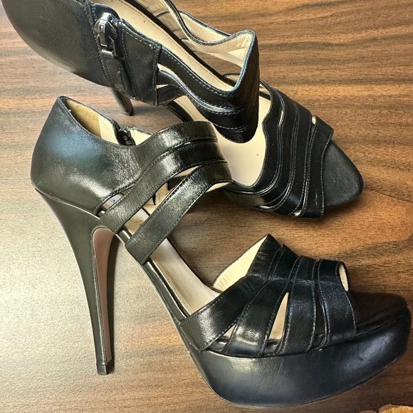 Prada Black Strappy Cage High-Heel Sandal Size 38 - Picture 2 of 6